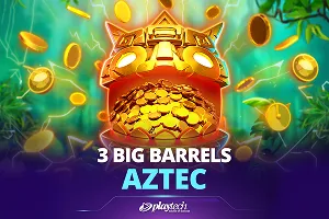Playtech : 3 Big Barrels Aztec - STARBET388